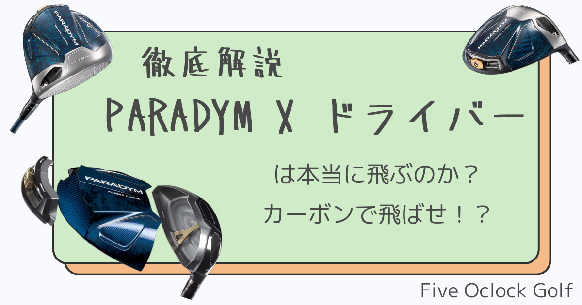 PARADYM X ドライバーアイキャッチ