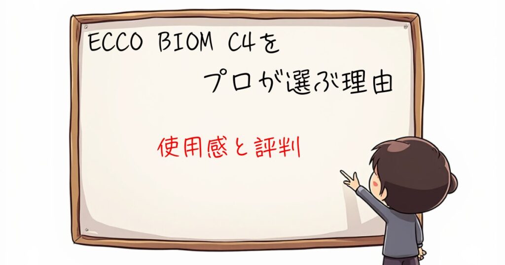 ECCO BIOM C4プロが選ぶ理由　使用感