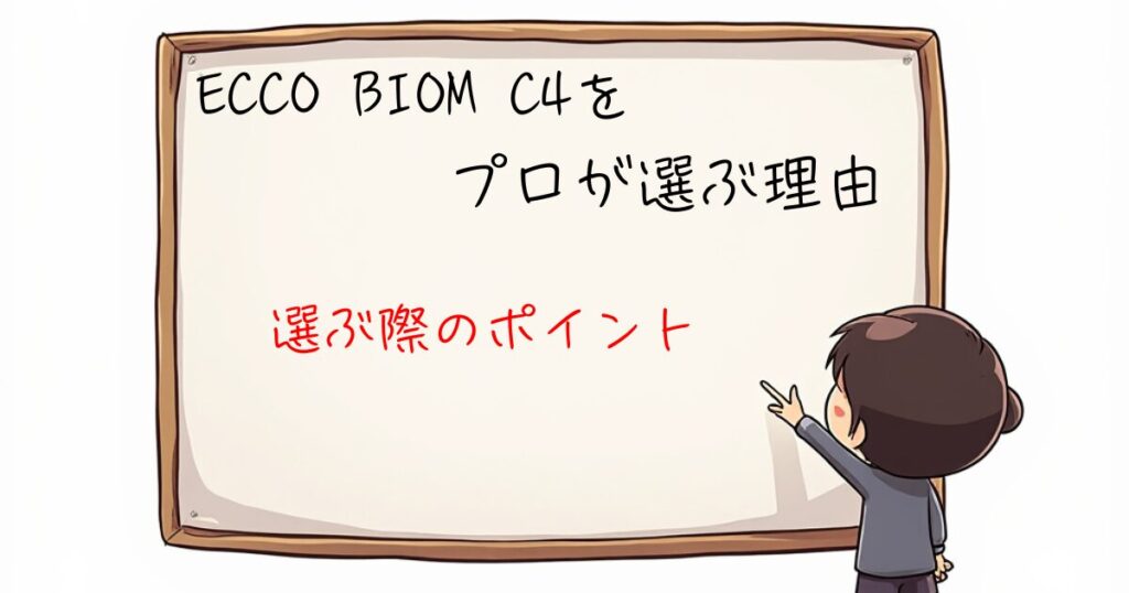 ECCO BIOM C4プロが選ぶ理由　ポイント