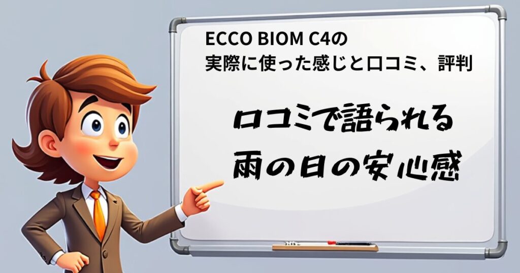 ECCO BIOM C4 口コミ評価　安心感