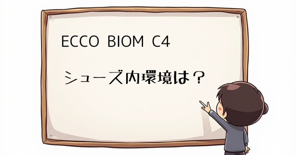 ECCO BIOM C4レビュー　シューズ内環境